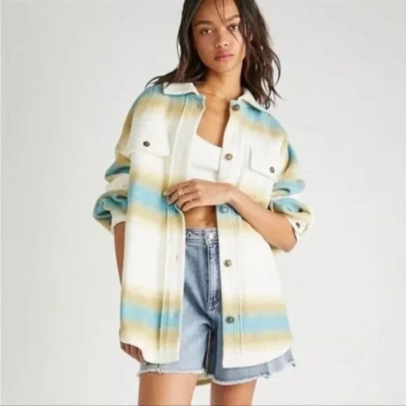 NWT FREE PEOPLE ~ WEST COAST RUBY JACKET ~ L ~ IVORY COMBO ~ - Picture 2 of 12